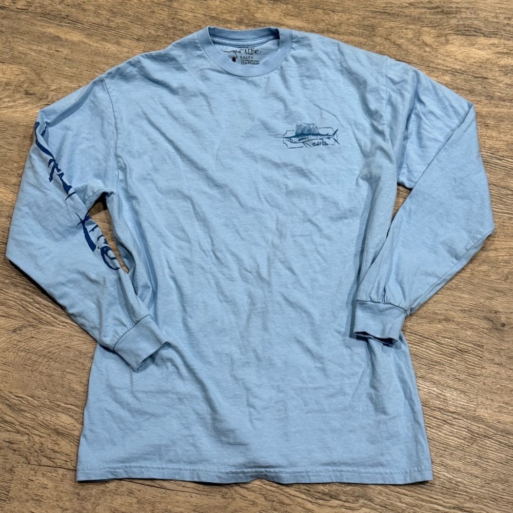 Salt Life Light Blue Long Sleeve Graphic Tee